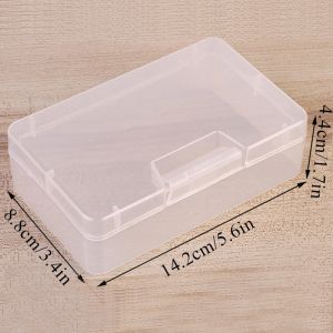 Mini boîte en plastique boîte rectangulaire boîte translucide bijoux perles conteneur outils