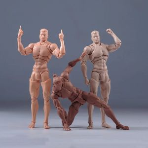 Corps ArtiBMO Musculaire Super Flexible, Figurine d'Action Homme, Yello Blanc et Noir, Beurre pour