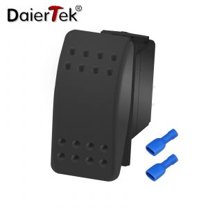 DaierTek Marine interrupteur à bascule 12V interrupteur à bascule étanche 12V 20A SPST 2 broches