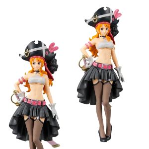 19CM Anime une pièce Figurine Nami noir vêtements une pièce FILM rouge Sexy filles Figurine PVC