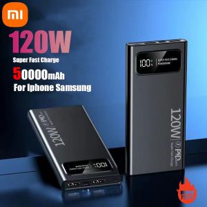 Xiaomi-Banque d'alimentation mobile à charge super rapide de grande capacité, 50000mAh, 120W,