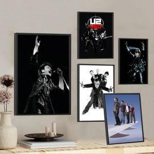 Affiches de films classiques Rock Band U2, autocollant en papier imperméable, décor de café et de