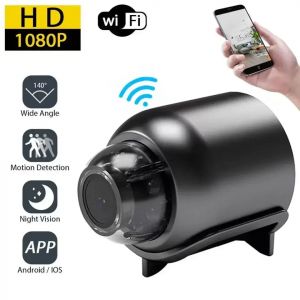 1080P HD Mini cam&eacute;ra WiFi s&eacute;curit&eacute; int&eacute;rieure Surveillance b&eacute;b&eacute; moniteur Vision nocturne cam&eacute;scope