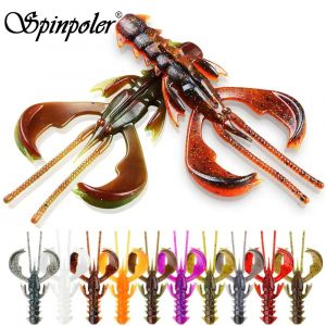 Spinpoler Agile crevettes appât souple leurre de pêche TPR flottant salé UV écrevisse Active pour