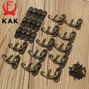 KAK 12 pièces 34x28mm Antique Bronze fer cadenas moraillon crochet serrure pour Mini bijoux boîte en