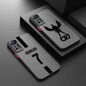 Coque de t&eacute;l&eacute;phone Football Star C Ronaldo num&eacute;ro 7 256, coque pour Xiaomi Redmi Note 13 11 12 12S