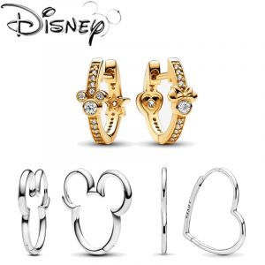 Disney 2025 nouvelles boucles d'oreilles créoles créatives populaires Mickey Mouse silhouette pour