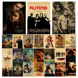 Affiches de Collection de films TV classiques, Pulp Fiction/Fight Club/Twilight, imprim&eacute;s r&eacute;tro,