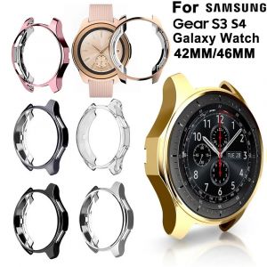 Coque en TPU pour Samsung Gear S3 Galaxy Watch, 46mm, 42mm, Smartwatch, Film de protection, Montre