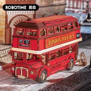 Robotime Rolife London Tour Bus City modèle de voiture de tourisme meilleurs cadeaux cadeaux pour