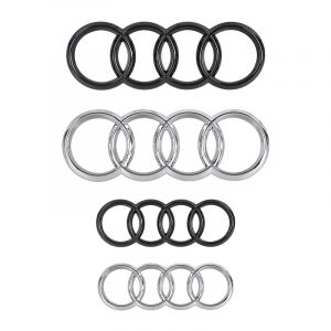 Badge de Logo de voiture, calandre de coffre arrière, emblème à 4 anneaux pour Audi A1 A3 A4 A5 A6