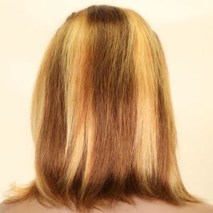 Perruque Bob Lace Wig 100% naturelle, cheveux humains, 13x4, pre-wear, densité 220, or, pour femmes