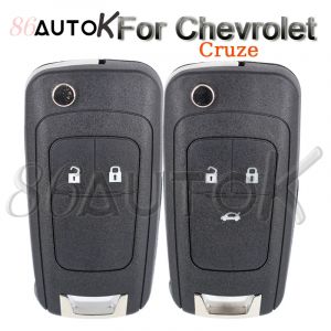 Étui pour clé de voiture, clé pliante à rabat pour Chevrolet Spark Cruze 2018 Orlando Aveo, coque de