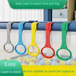 Anneau de nervure en plastique pour parc à bébé, crochets à tirer solides, outils d'assistance à la
