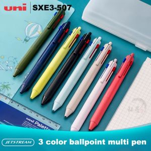 Stylo à bille coloré Uni, stylos multiples Jetstream 0.5/0.7mm 3 en 1, encre à huile Ultra-lisse à