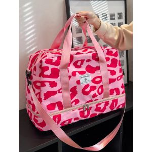 Sac de voyage spacieux et durable pour femmes, avec imprim&eacute; animal, sac de sport de grande capacit&eacute;