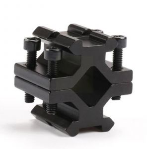 Dulréglable universel Rail Barrel Mount, 20mm, Picatinny Weaver Scope Flashlight Sight Torch