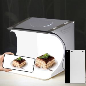 PULUZ 20 cm Lightbox Mini panneau LED pliant Portable 1100LM 550LM lumière Photo éclairage Studio