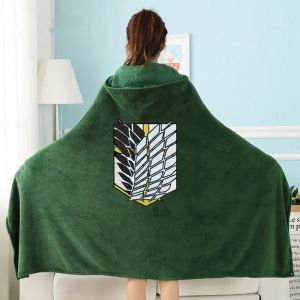 Couverture attaque sur Titan, Cape Shingeki No Kyojin, Corps d'enquête, Cape en flanelle, Costume de