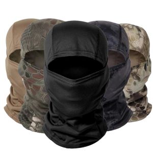 Cagoule de Camouflage tactique, masque facial de Moto en Lycra, casquette de motard, bouchon de