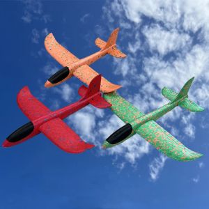 Planeur d'avion en mousse 33cm, lancer à la main, lumière inertielle EPP, avions à bulles, lancement