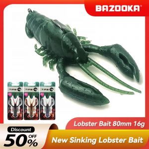 Bazooka – leurre souple pour poisson, appât artificiel pour crevettes, homard, écrevisse, ver,