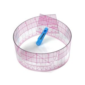 Tailleur de couture en plastique 55 cm, règle droite métrique Double face partagée, bâton de cour