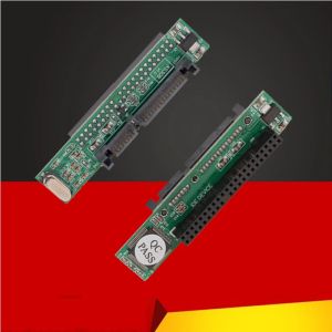 Nouveau 2.5 "femelle 44 broches IDE &agrave; 7 + 15 22 broches m&acirc;le SATA disque dur adaptateur