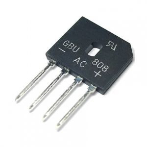 Pont redresseur &agrave; diode &eacute;lectrique, 800V, 8A, GBU808, 5 pi&egrave;ces