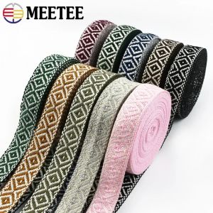 Sangle Jacquard ethnique 2/4/8 mètres 25mm, ruban pour sac à dos, sangle d'épaule, sac décoratif,