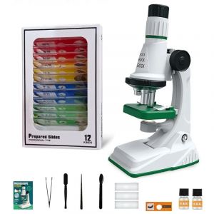 Kit de Microscope pour enfants 200x 600x 1200x, tige de Science biologique, jouet éducatif pour