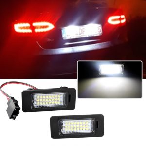 2x LED numéro de voiture plaque d'immatriculation lumière pour Audi A4 B8 A5 Q5 S5 TT A1 S4 A6 A7