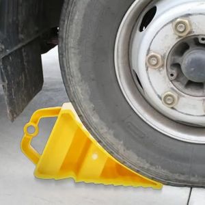 Cale de roue de remorque de voiture polyvalente avec poignées, bloc d'arrêt de pneu de camion de