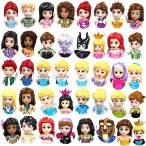 Mini briques de princesse Anime, modèles de belles filles, accessoires de tête, blocs de