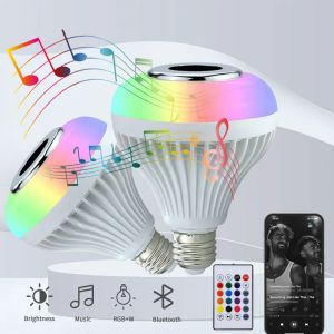 Ampoule de musique avec haut-parleur Bluetooth intelligent rvb, ampoule de scène colorée avec