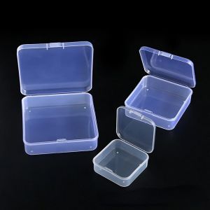 Mini boîte en plastique boîte rectangulaire boîte translucide boîte d'emballage boîte de rangement