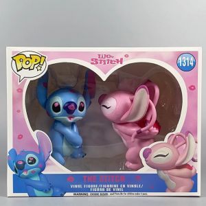 Jouet de personnage de couple Disney Lilo et Stitch, 2 pi&egrave;ces, mod&egrave;le anim&eacute;, poup&eacute;e kawaii,