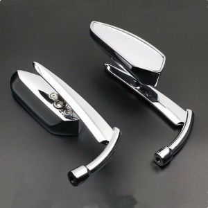 Rétroviseurs latéraux universels pour moto, 8mm 10mm, pour Harley Honda Kawasaki Yamaha Chopper
