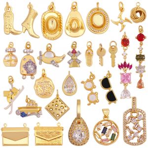 Chapeau de Cowboy bottes cl&eacute;s lunettes avion moulin &agrave; vent pantoufle sport pendentif &agrave; breloque,