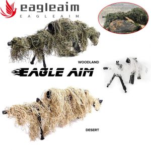 Couverture de fusil Ghillie Jungle/Desert/Snow, enveloppe synth&eacute;tique avec sangle &eacute;lastique,