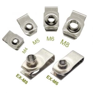 Clips de Type U en acier inoxydable 304, avec filetage M4 M5 M6 M8, écrou à lames, écrous à ressort