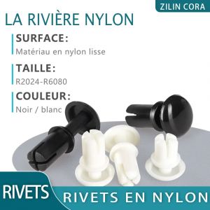 Rivet en Nylon bouton de pression en plastique Type R plaque PC en plastique femelle Rivets en Nylon