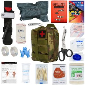Trousse de premiers soins de survie en plein air, sac Molle, urgence médicale, IFAK Airway,