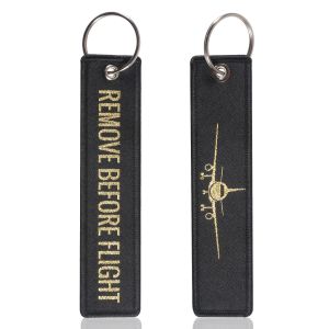 Porte-cl&eacute;s tiss&eacute;s pour retirer avant le vol, &eacute;tiquette sp&eacute;ciale pour bagages, cha&icirc;ne d'avion,