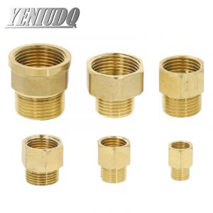 Joint en laiton F/M 1/8 "1/4" 3/8 "1/2 BSP M10x1, connecteurs de tuyaux en laiton à filetage mâle à