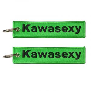 JDM Kawasexy logo porte-clés pour Kawasaki moto porte-clés voitures porte-clés cadeaux Double face