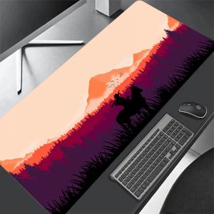 Grand clavier de jeu tapis de souris Red Dead Redemption 2 tapis de bureau de jeu XXL décoration de