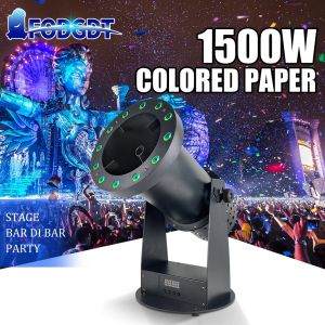 Machine à papier électrique LED pour documents, équipement pour effets spéciaux, canon à confettis