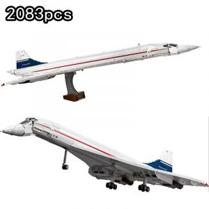 Kit de construction Airbus Concorde, avion de ligne supersonique, mod&egrave;le de navette spatiale, jouet