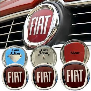 Accessoires d'emblème de coffre de calandre avant fiat 9.5cm/12cm-pour Fiat 500 Grande Punto Tipo